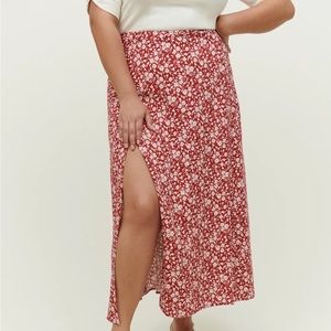 Reformation Zoe Skirt Es Floral Flower Girl Skirt Midi